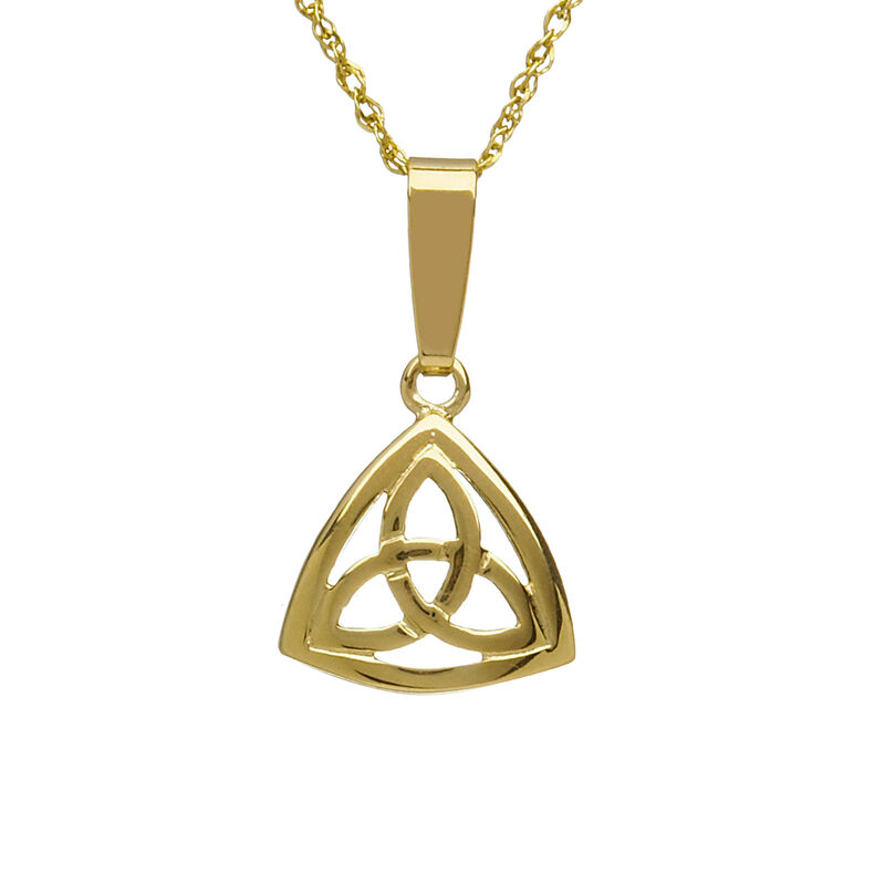 10CT Celtic Trinity Knot Triangle Pendant